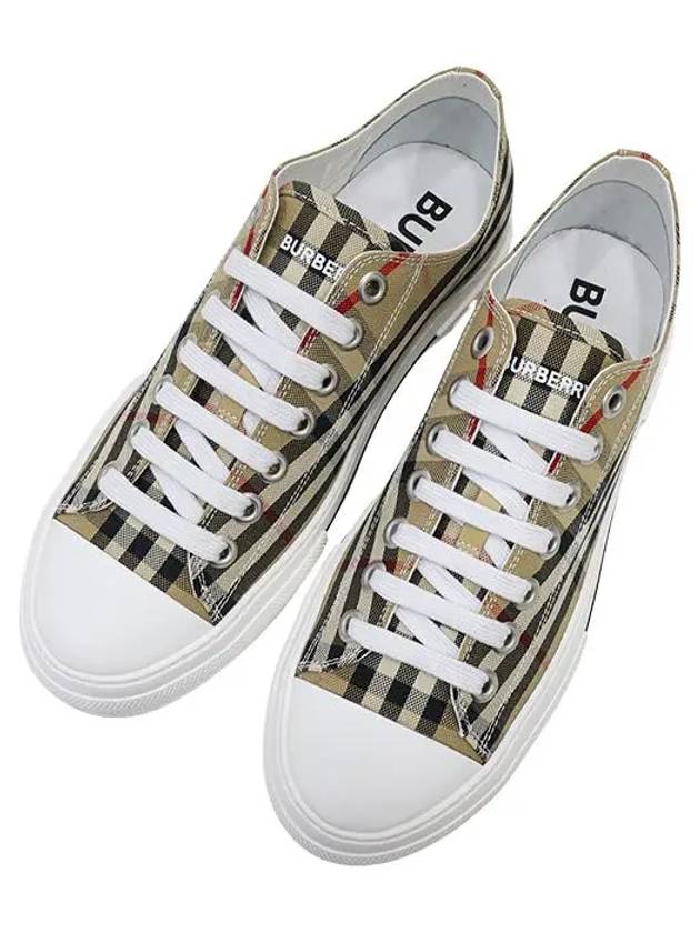 Vintage Check Cotton Sneakers Archive Beige - BURBERRY - BALAAN 6