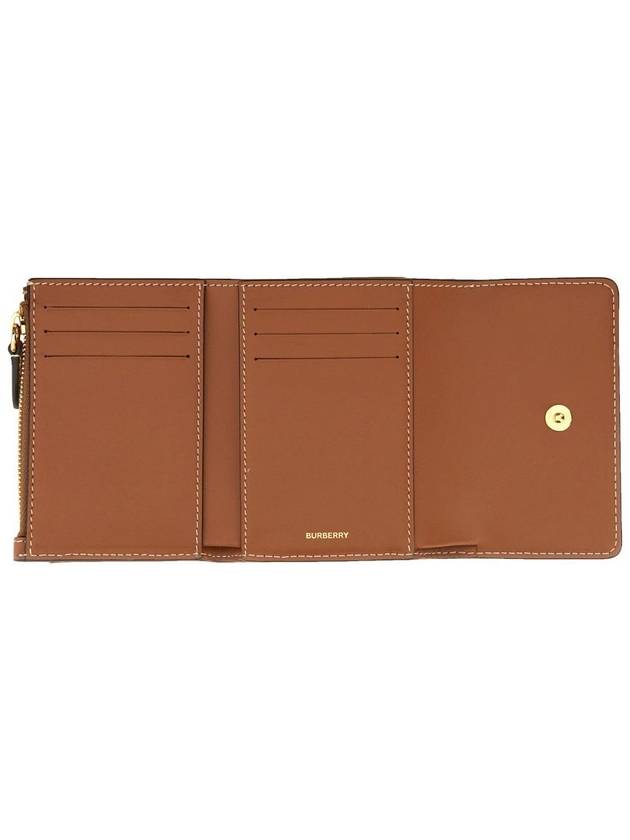 Check Half Wallet Beige - BURBERRY - BALAAN 3