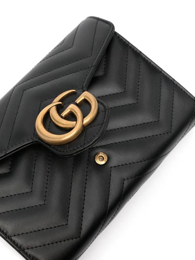 GG Marmont Matelasse Mini Crossbody Bag Black - GUCCI - BALAAN 5