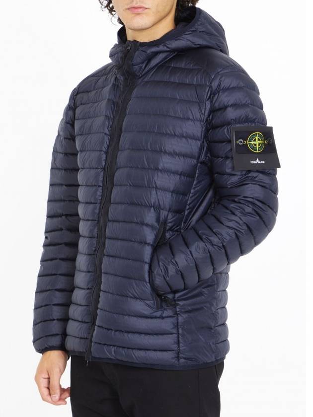 Loom Woven Chambers Down Padding Dark Navy - STONE ISLAND - BALAAN 3