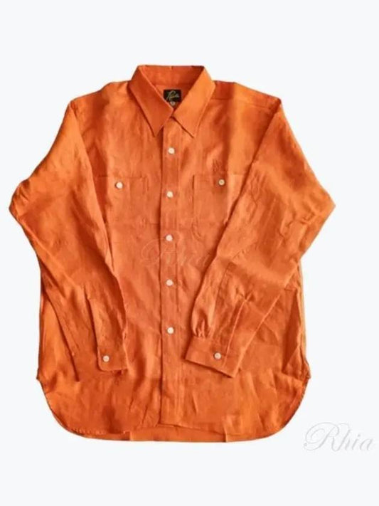 24 Work Shirt Orange OT206 - NEEDLES - BALAAN 1