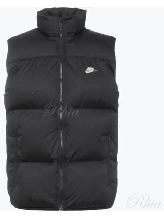 Men's Club Puffer Vest Black - NIKE - BALAAN 2