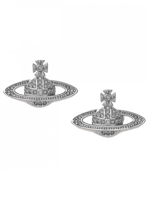 Mini Bas Relief Earrings Silver - VIVIENNE WESTWOOD - BALAAN 2