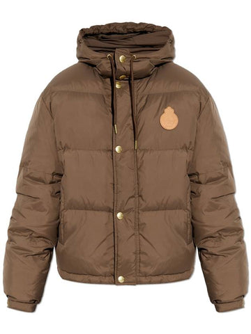 Sporty & Rich Padded Jacket With Hood, Women's, Brown - SPORTY & RICH - BALAAN 1