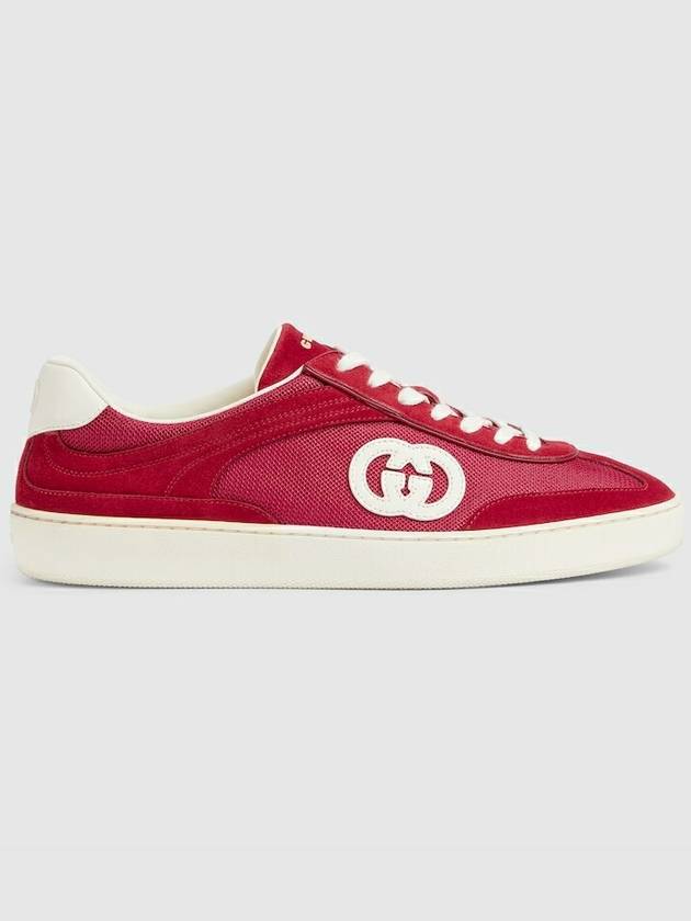 Interlocking G Low-Top Sneakers Bordeaux - GUCCI - BALAAN 2