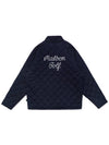 Wiz Collection Wizard Quilted Zip Up Jacket NAVY - MALBON GOLF - BALAAN 2