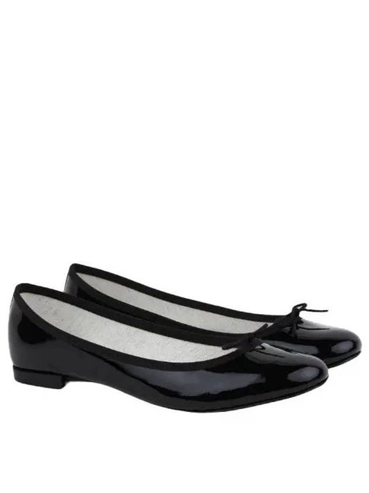 Women's Cendrillon Leather Ballerinas Flat Black - REPETTO - BALAAN 2