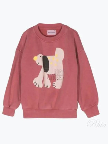 Kids Logo Graphic Sweatshirt Red - BOBO CHOSES - BALAAN 1