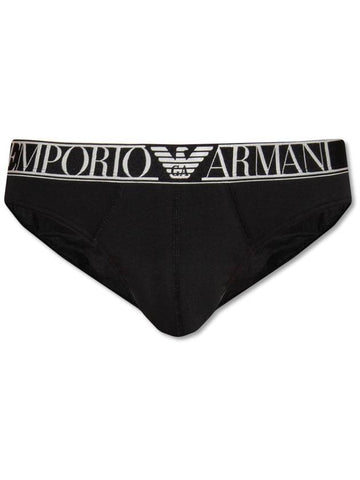 Men's Logo Band Boxer Triangle Panties Black - EMPORIO ARMANI - BALAAN 1