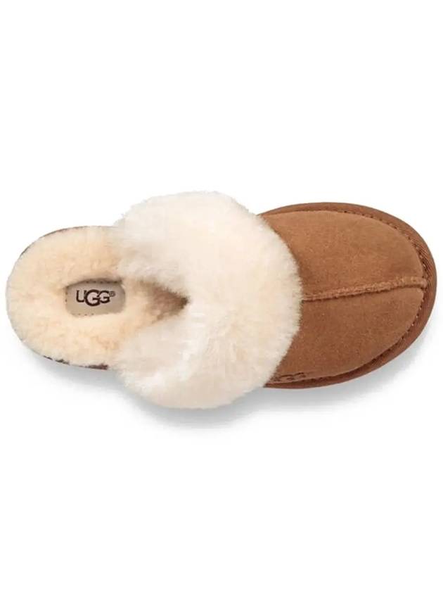 Kids Fur Mule Slippers Chestnut 1019065K CHE - UGG - BALAAN 4