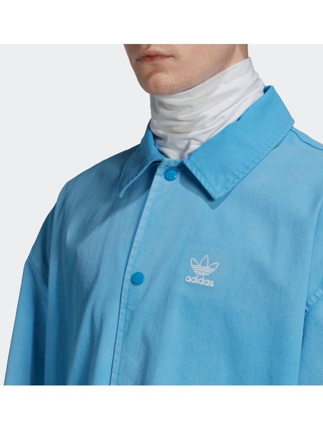 Oversized Shirt Jacket HK7512 Blue MENS - ADIDAS - BALAAN 4