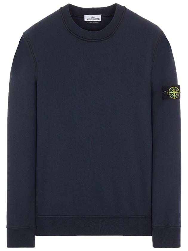 Cotton Fleece Sweatshirt Navy 761563051 V0020 - STONE ISLAND - BALAAN 5