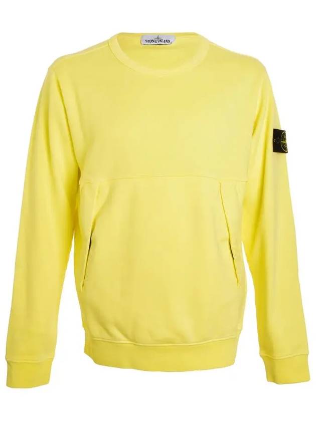 Wappen Pocket Sweatshirt Yellow - STONE ISLAND - BALAAN 2