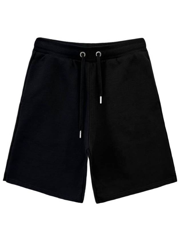 Organic Cotton Fleece Shorts Black - AMI - BALAAN 2