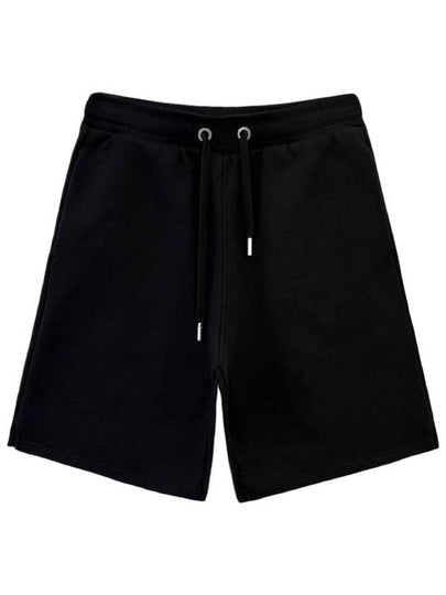 Organic Cotton Fleece Shorts Black - AMI - BALAAN 2