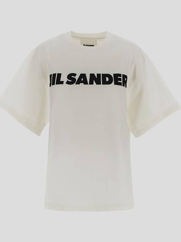 Logo T-Shirt Porcelain - JIL SANDER - BALAAN 2