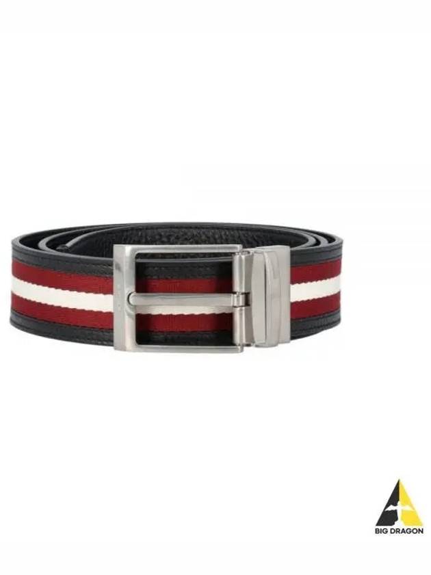 Shiffie 35 Reversible Leather Belt Black Red - BALLY - BALAAN 2