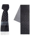 Monogram Gradient Scarf Black - LOUIS VUITTON - BALAAN 7