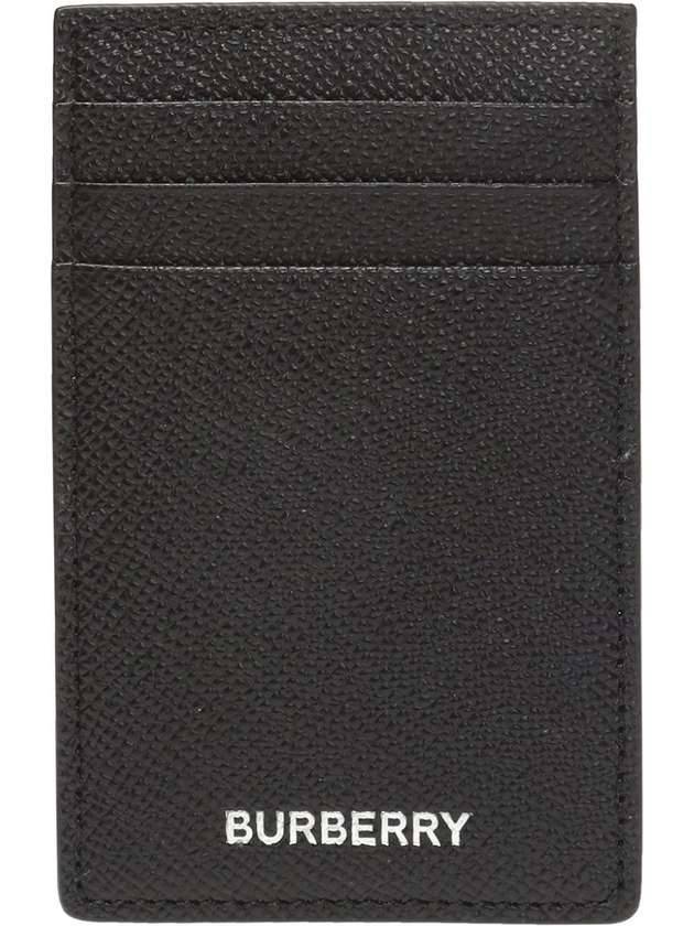 Grainy Leather Card Wallet Navy - BURBERRY - BALAAN 1