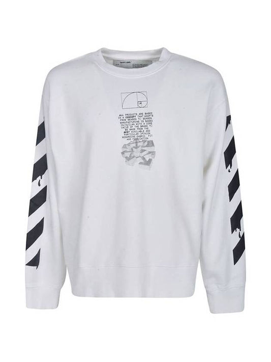 Dripping Arrow Sweatshirt - OFF WHITE - BALAAN.