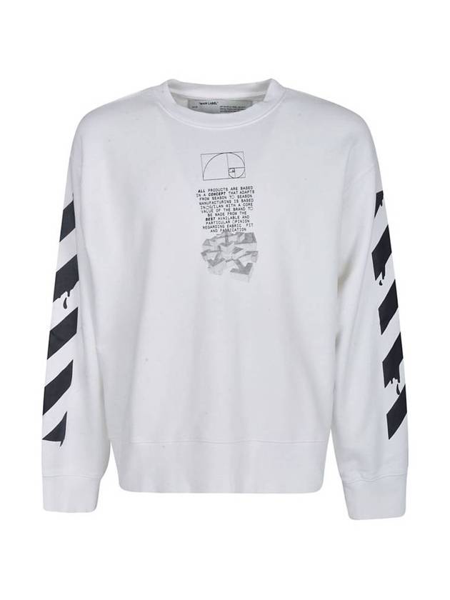 Dripping Arrow Sweatshirt White - OFF WHITE - BALAAN 1