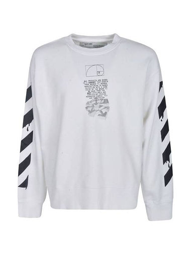 Dripping Arrow Sweatshirt White - OFF WHITE - BALAAN 1