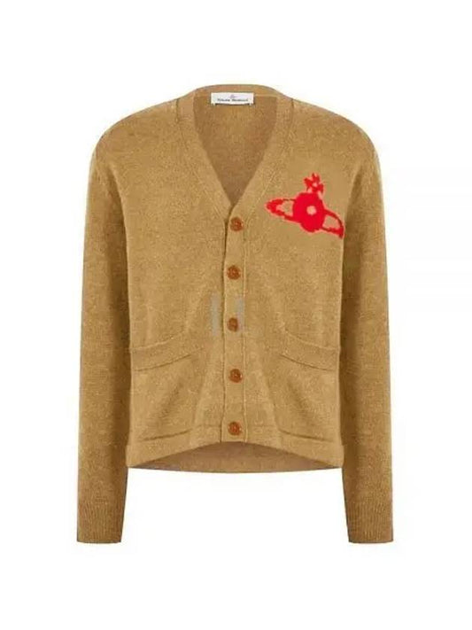 Alex Sphere Intarsia Cardigan Beige - VIVIENNE WESTWOOD - BALAAN 2