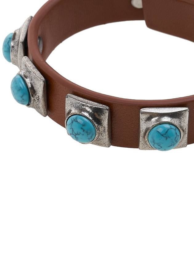 Crown Me Stud Stone Bracelet Brown - ETRO - BALAAN 6