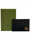 GG Marmont Leather Card Wallet Black - GUCCI - BALAAN 6