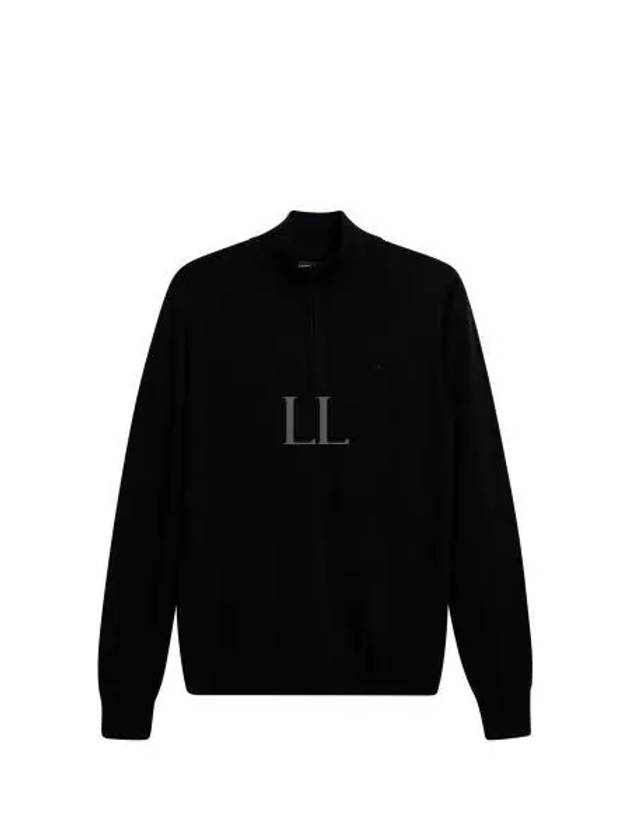 Kiyan Quarter Zip Wool Knit Top Black - J.LINDEBERG - BALAAN 2