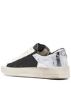 Stardan Silver Tab Leather Low Top Sneakers White - GOLDEN GOOSE - BALAAN 5