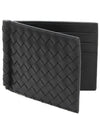 Intrecciato Money Clip Card Wallet Black - BOTTEGA VENETA - BALAAN 2