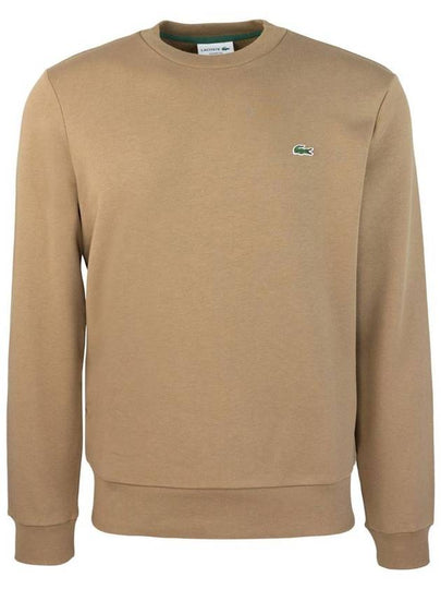 Logo Patch Crewneck Sweatshirt Brown - LACOSTE - BALAAN 2