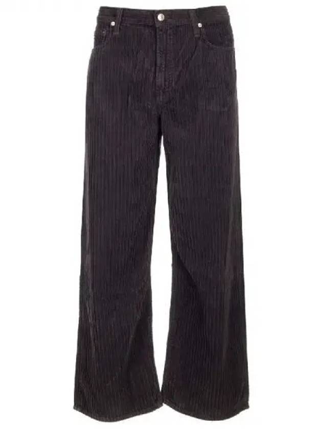 Black corduroy baggy silhouette pants 271423 - AGOLDE - BALAAN 1