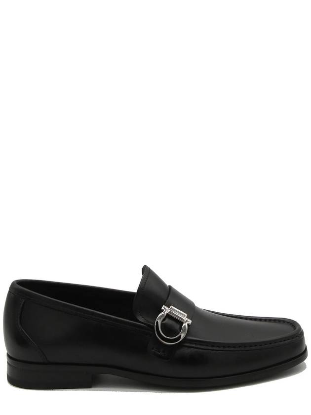 Gancini Calfskin Loafers Black - SALVATORE FERRAGAMO - BALAAN 2