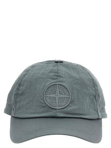 Nylon Logo Ball Cap Green Grey - STONE ISLAND - BALAAN 1