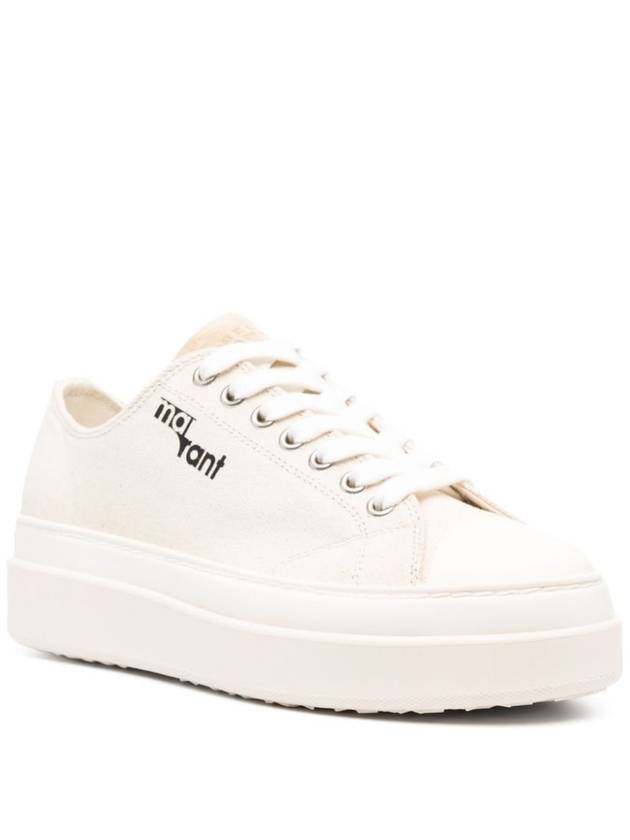 Austin Logo Print Platform Low Top Sneakers Ecru - ISABEL MARANT - BALAAN 4