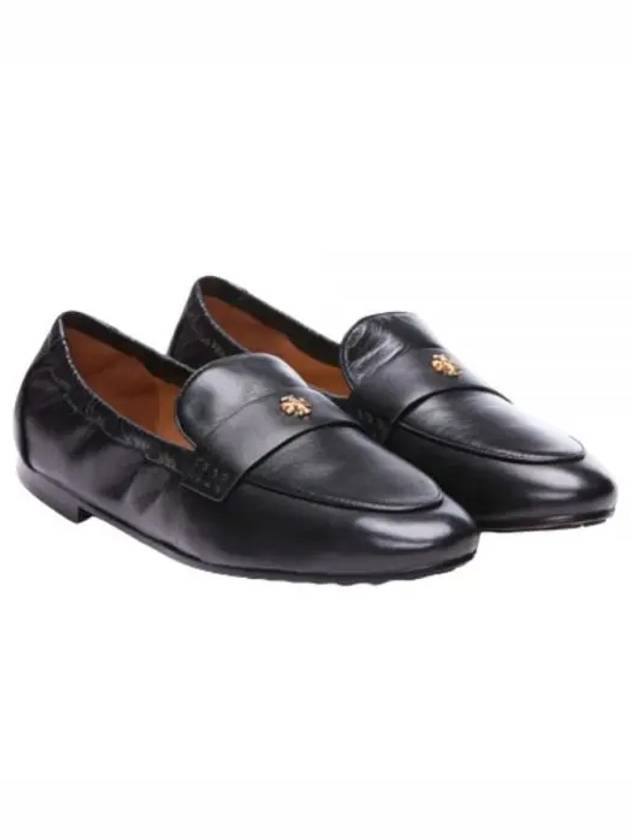 Ballet Double T Napa Leather Loafers Black - TORY BURCH - BALAAN 2