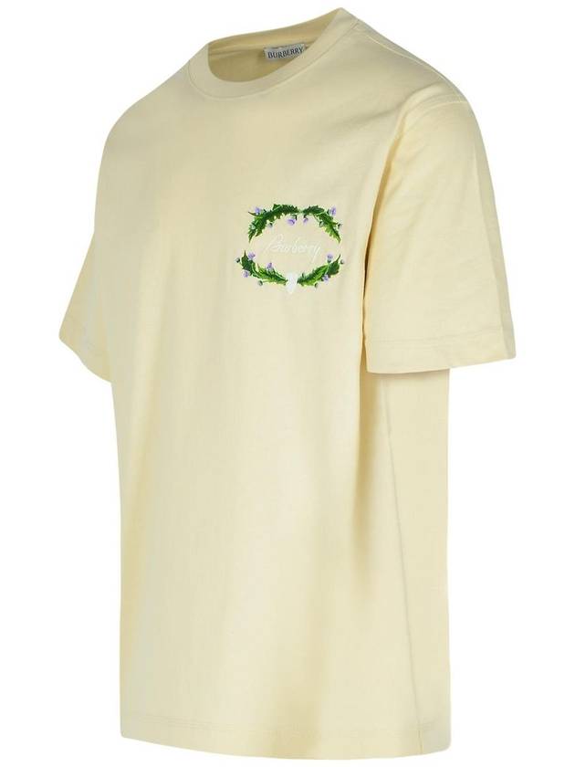 Burberry Cream Cotton T-Shirt - BURBERRY - BALAAN 2