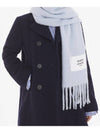 Baby Alpaca Muffler Blue - MAISON KITSUNE - BALAAN 8