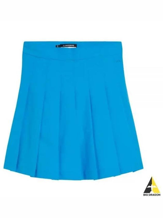 Women's Adina Golf Skirt Brilliant Blue - J.LINDEBERG - BALAAN 2