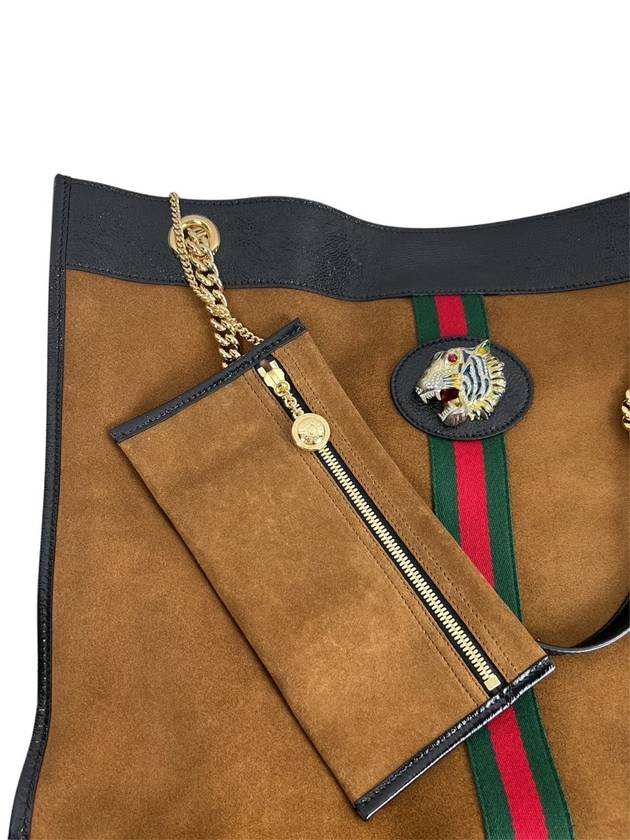 Raja suede large shoulder bag 537219 - GUCCI - BALAAN 8