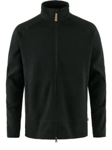 Ovik Fleece Zip-Up Jacket Black - FJALL RAVEN - BALAAN 1