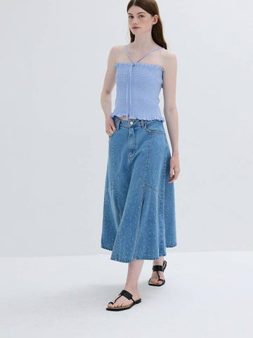 Punching gradient denim skirtBlue - REAL ME ANOTHER ME - BALAAN 1