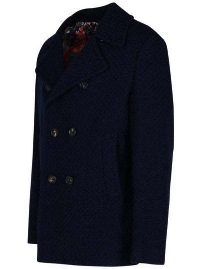 Etro 'Pea' Blue Wool Jacket - ETRO - BALAAN 2