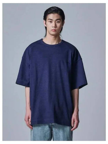 Indigo single semi overfit short sleeve blue domestic product GM0024072937238 - JUUN.J - BALAAN 1