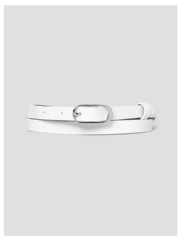 Women s Smooth Cow Oblong Belt White Domestic Product GM0024090679217 - THEORY - BALAAN 1