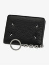 4 Stitch Keyring Card Wallet Black - MAISON MARGIELA - BALAAN 2