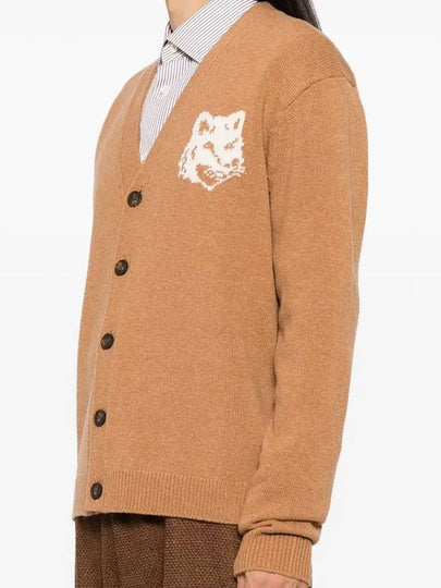 Maison Kitsune Bold Fox Head Patch Men s Intarsia Comfort Cardigan NM00508 P270 - POLO RALPH LAUREN - BALAAN 2