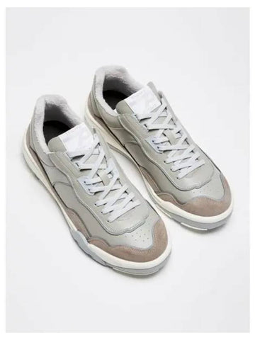 Men s leather sneakers gray domestic product - THEORY - BALAAN 1